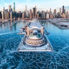 1484787375
building, chicago, harbour, high rise, skyline, sunrise
Aerial winter view of city skyline with Navy Pier at Sunrise, Chicago, Illinois, USA